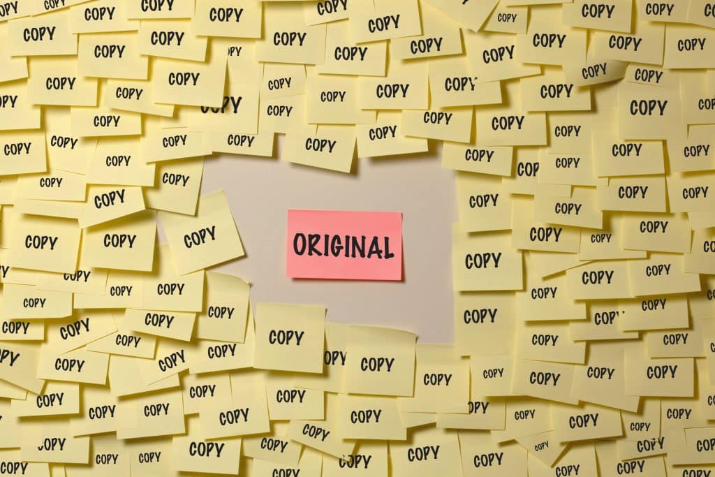 Original or copy post-it notes